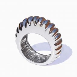 Shell Ring - rhodium