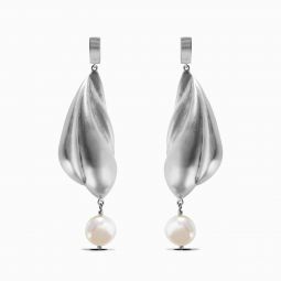 Glacier Earrings - Sterling Silver/Pearl