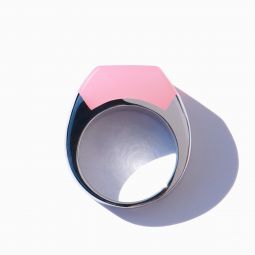 Sello Ring - Sterling Silver/Pink