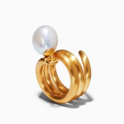 Cam Ring - 18k Gold/Pearl