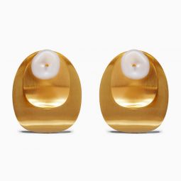 Yoko Earrings - 18k Gold/Pearl