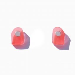 Pietra Earrings - Coral/Silver