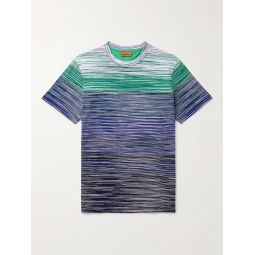 Space-Dyed Degrade Cotton-Jersey T-Shirt
