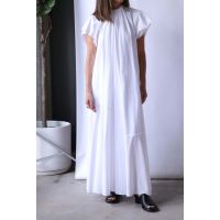 Cotton Poplin Maxi Dress - White