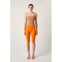 Mm6 Maison Margiela Fitted Knee-length Shorts - Bright Orange