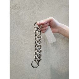 Triple Chain Boot Harness Bracelet - Silver