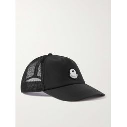 + Palm Angels Logo-Appliqued Mesh and Shell Baseball Cap