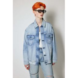 Lodi Oversized Trucker Jacket - Light Wash