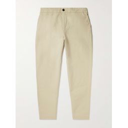 James Tapered Cotton and Linen-Blend Twill Drawstring Trousers