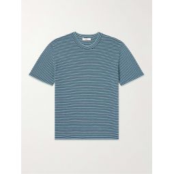 Striped Cotton and Linen-Blend T-Shirt