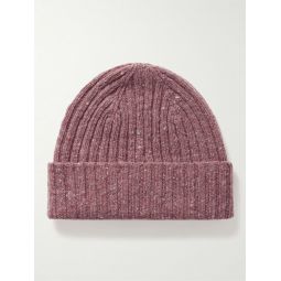 Ribbed Donegal Wool Beanie