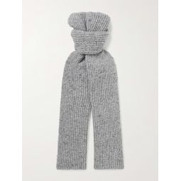 Ribbed Donegal Wool Scarf