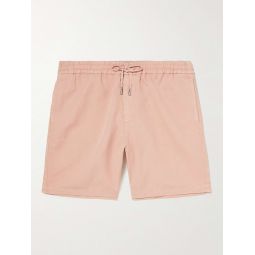 Cotton and Linen-Blend Twill Drawstring Shorts