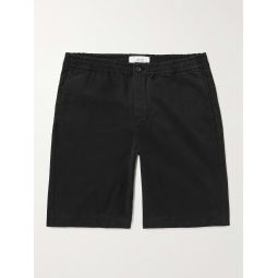 Dock Straight-Leg Garment-Dyed Organic Cotton-Twill Elasticated Shorts
