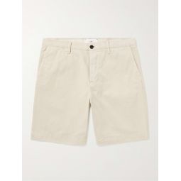 Straight-Leg Garment-Dyed Organic Cotton-Twill Bermuda Shorts