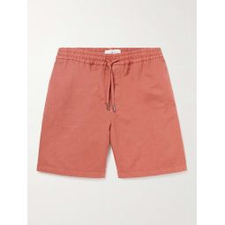 Cotton and Linen-Blend Twill Drawstring Shorts