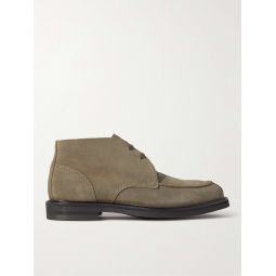 Andrew Split-Toe Shearling-Lined Suede Chukka Boots