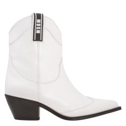 Tronchetto Donna Texan Ankle Boots - White