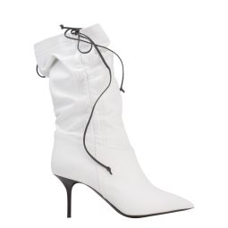 Stivale Donna Ruched Knee High Boots - White