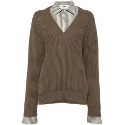 Faux 2-Piece Sweater