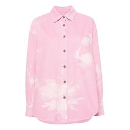 Pink Washed Print Shirt