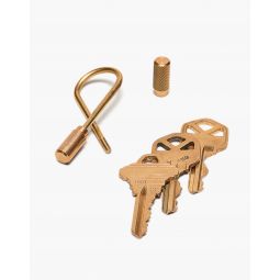 Craighill Closed Helix Brass Keyring