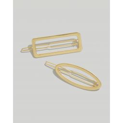 Two-Pack Open Shape Hair Clips