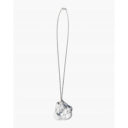 Jane DArensbourg Clear Squiggle Pendant Necklace