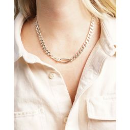 CHARLOTTE CAUWE STUDIO Curb Chain Necklace in Sterling Silver