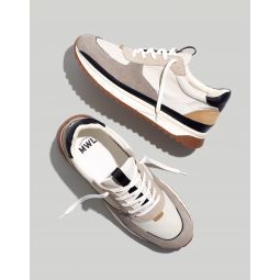 Kickoff Trainer Sneakers in (Re)sourced Canvas and Suede