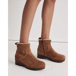 The Marceline Clog Boot in Shearling