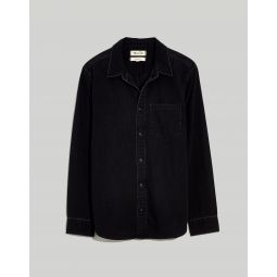 Denim Perfect Long-Sleeve Shirt in Cutler Wash