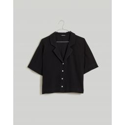 Button-Front Resort Shirt in Lusterweave