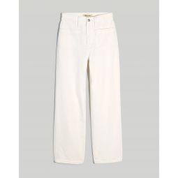 The Perfect Vintage Wide-Leg Jean in Tile White: Patch Pocket Edition