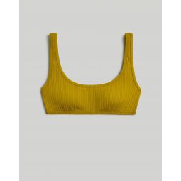 Madewell Second Wave Ribbed Pullover Bikini Top