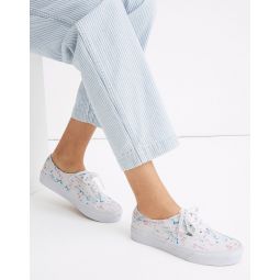 Madewell x Vans Unisex Authentic Lace-Up Sneakers in Tie-Dye Canvas