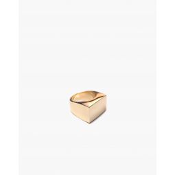 Charlotte Cauwe Studio Brass Large Modern Signet Ring