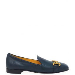 Square Toe Loafer - Navy