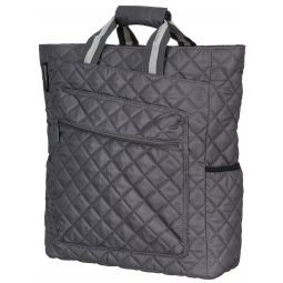 Maggie Mather Quilted Racquet Backpack Pewter