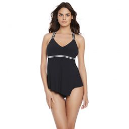 Magicsuit by Miraclesuit Womens Borderline Carly Tankini Top