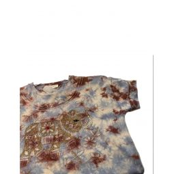 Embroidered Elephant Tie-Dye T-Shirt