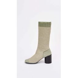 Knit Tabi Boot - Grey