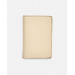 Textured Leather Cardholder - White