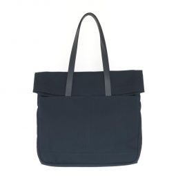 Canvas and Leather Fold Weekender - Carbon/Deep Navy