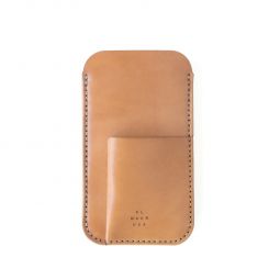 Cordovan iPhone Sleeve w/ Card Holder - Natural