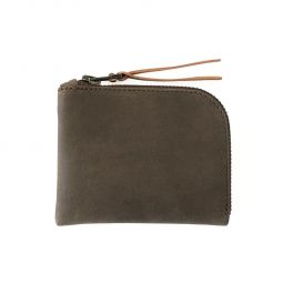 Latigo Zip Luxe Wallet - Charcoal