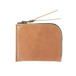 Cordovan Zip Wallet - Natural