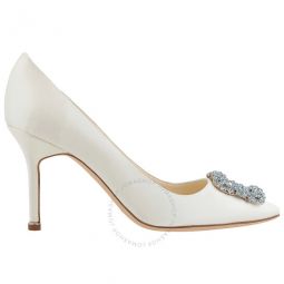 Ladies Hangisi Bridal 90 Jewel Buckle Pumps, Brand Size 39 ( US Size 9 )