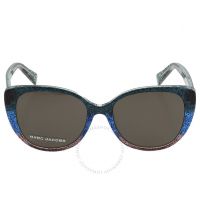 Grey Blue Butterfly Ladies Sunglasses