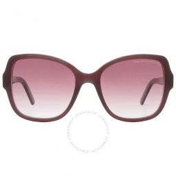 Burgundy Shaded Butterfly Ladies Sunglasses